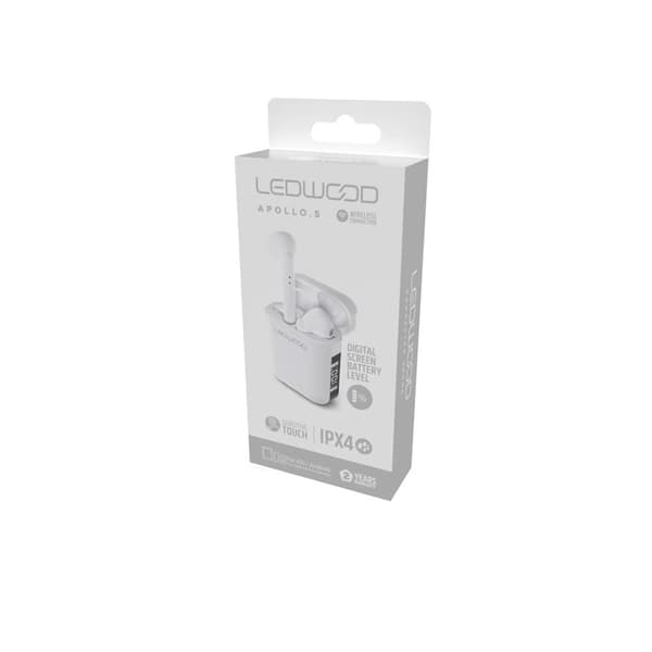 Hörlur Apollo TWS True Wireless In-Ear Vit Mic