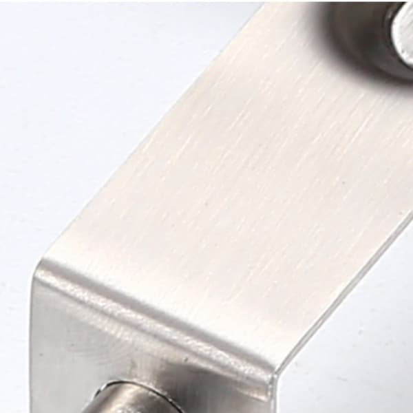 Diskret dørlås i rustfrit stål, 18 mm bred 4-inch
