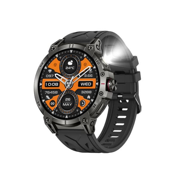 Multifunktionell Smartwatch med Bluetooth-samtal, Hälsomätning och Anpassningsbara Urtavlor Black