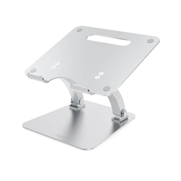 Laptopställ Dual Pivot Riser Justerbar Aluminium Silver