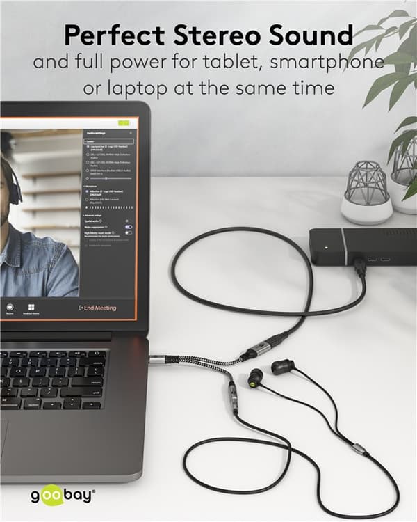 Adapter USB-C™ til USB-C™ og jack, 3,5 mm AUX