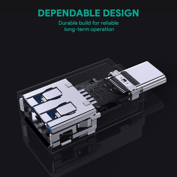 Superhurtig adapter USB-C til USB 3.0 Sort