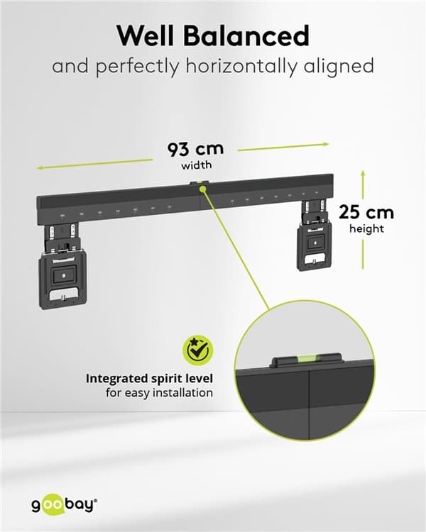 Ultraslankt TV-veggfeste Basic FIXED (XL)