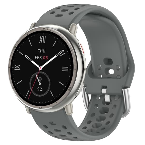 Amazfit Active 2 Band - Andningsbart silikon sportbyte DarkGrey