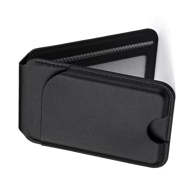 Universal Magsafe Magnetisk Kortholder med Roterbart Stativ - Kompatibel med iPhone og Android Black