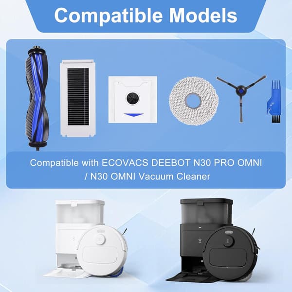 Ecovacs Deebot N30 Pro Omni Støvsuger Tilbehørssæt