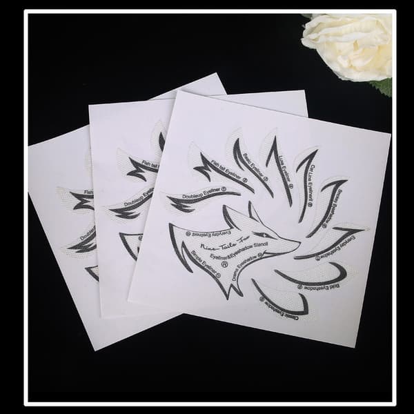 Professionell eyeliner stencil ögonskugga stämpel kuddar makeup verktyg