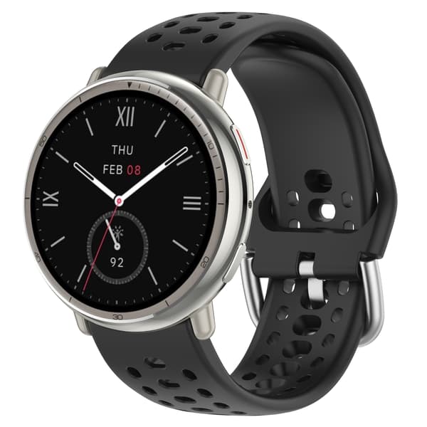 Amazfit Active 2 Band - Andningsbart silikon sportbyte Black