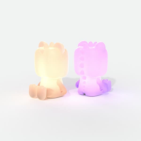 Natlampe Dino Light Multifarvet