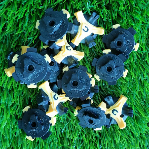 Erstatningsknotter for golfsko Black+Yellow