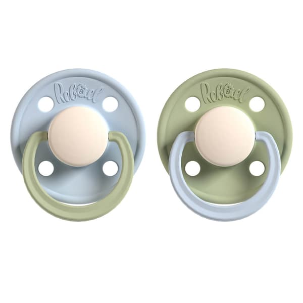 Pacifier 2-Pack Size 1 Cold Pearly Dolphin / Cloudy Pearly Elephant