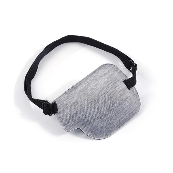 3D Ögonmask med Justerbart Vänster Öga Spänne - Grå