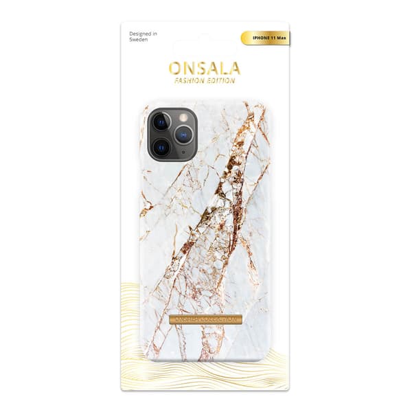 COLLECTION Mobildeksel Soft White Rhino Marble iPhone 11 Pro Max