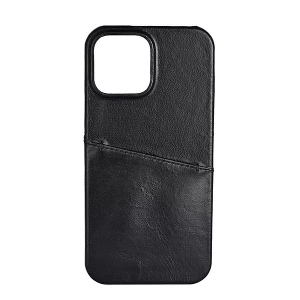Mobildeksel Lær Svart - iPhone 13 Pro Max