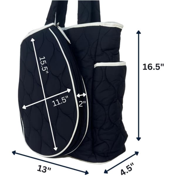 Multifunksjonell Skulderveske Badminton Racket Bag Black