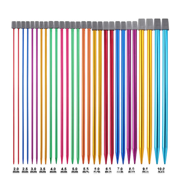 14 par 35cm färgglada stickor set