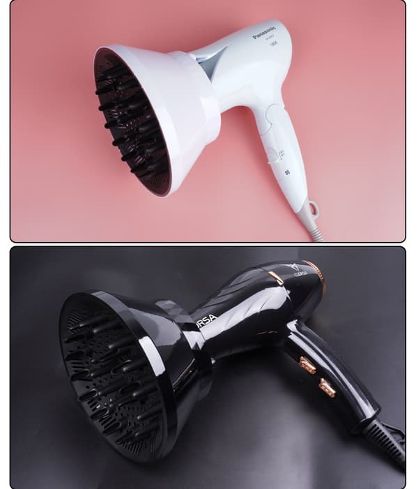 Sammenleggbar Curling Diffuser for hårføner Black