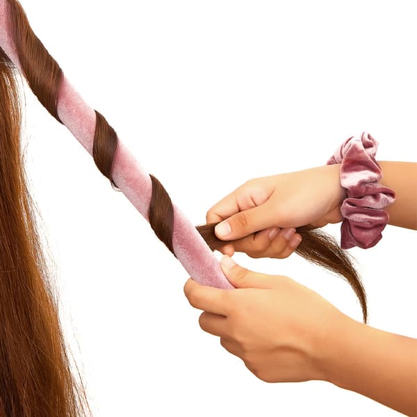 Hårkrøller uden varme Pink