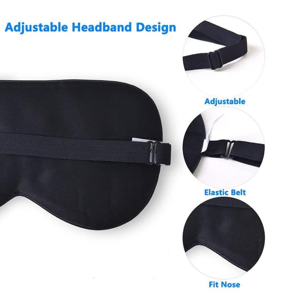 Uninaamio 100% silkki DarkBlue