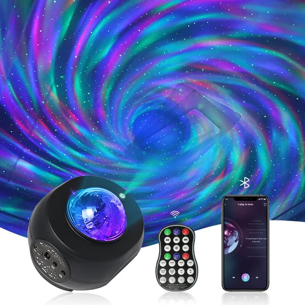 Galaxy projektor / nattlys med stjernehimmel