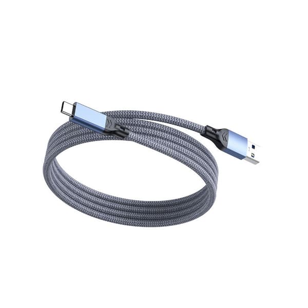 USB 3.2 Type-C-kabel: 10 Gbps høyhastighetsdata og 60 W hurtiglading Blue + Grey 5 m