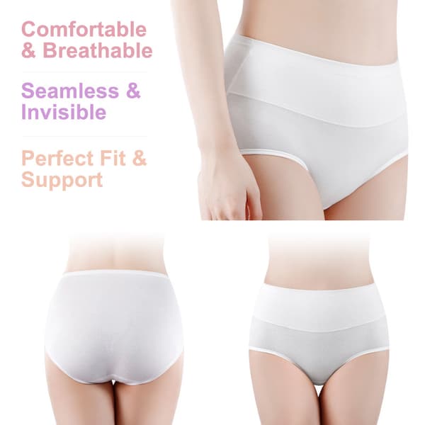 Trosor med hög midja (5-pack) White L