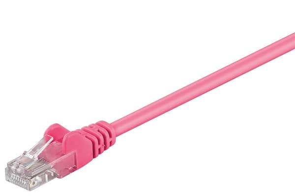 Netværkskabel CAT 5e, U/UTP, magenta, 10 m