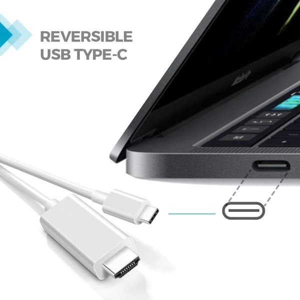 USB-C till HDMI kabel 4K UHD 2 meter