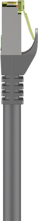 RJ45 patchkabel med CAT 8.1 S/FTP råkabel, AWG 26, grå