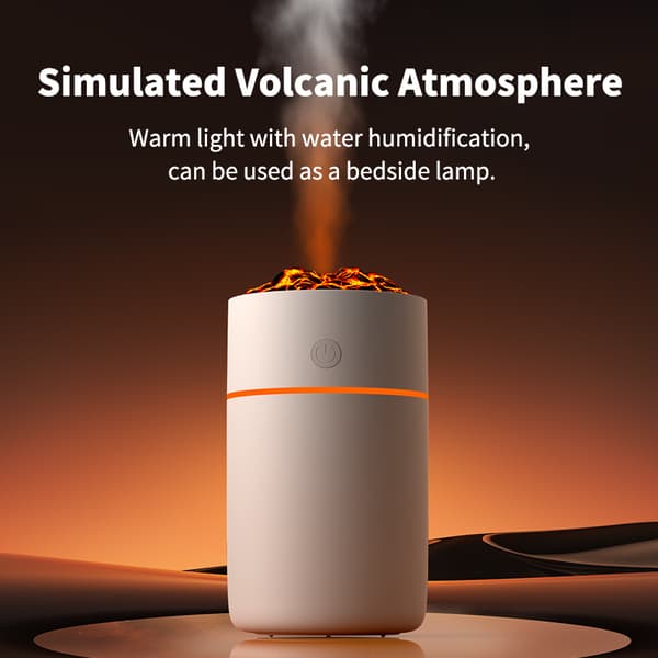 Vulkan Luftfugter HS01: Simuler Flamme, Rens Luft Black