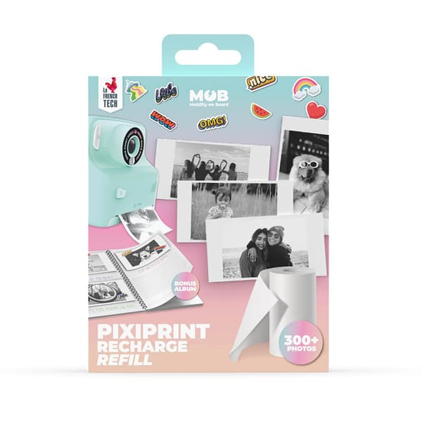 Refill Pixiprint 4 Ruller Inkl. Stickers