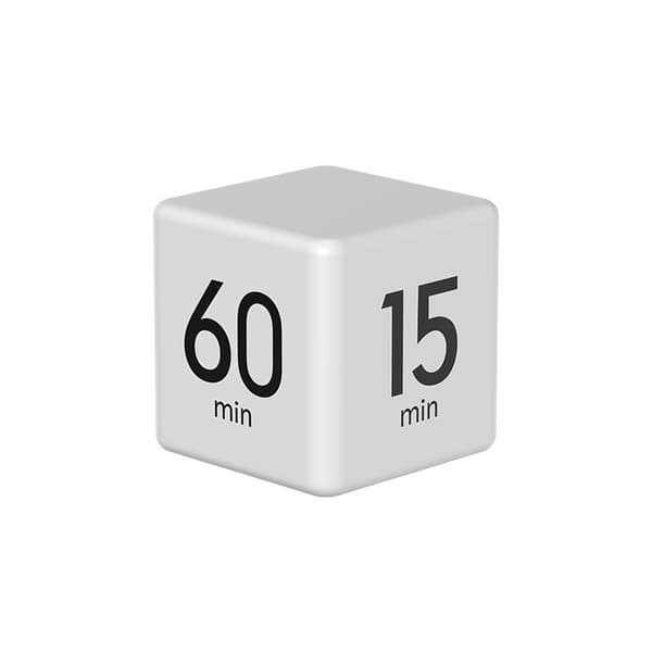LCD Display Kub Timer White