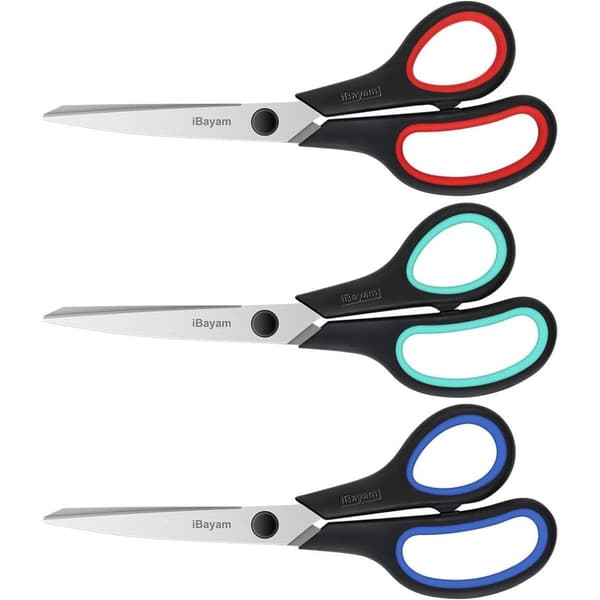 Multi-Function Saks 3-Pakning: Ultra-Skarpe 2,5 mm Blader med Myke Grep