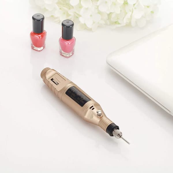 Elektrisk nagelfil med 6 bitsar Gold