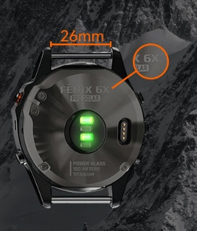Nylon elastisk urrem til Garmin Descent MK3i Black 26mm
