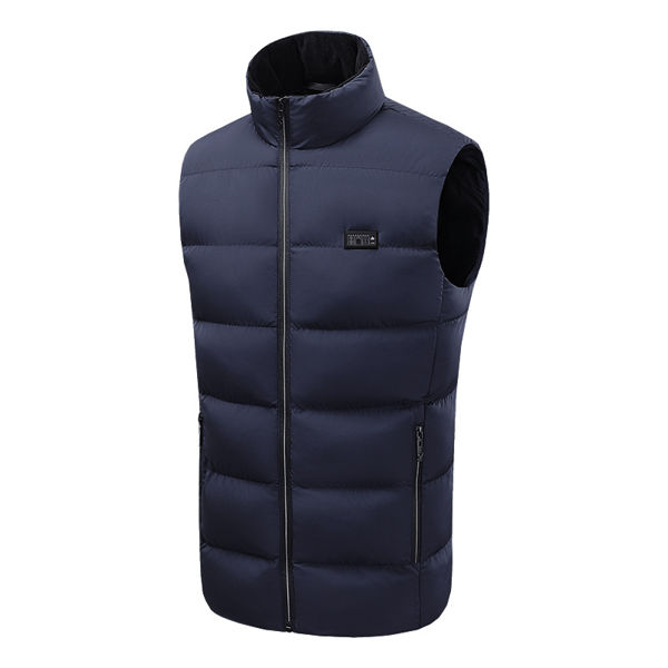 Vintervarmevest 9 varmezoner dual control Sort 4XL