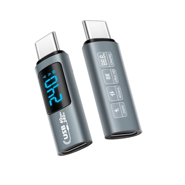USB4 Digital Display Adapter: 240W, 40Gbps Data Transfer Blue