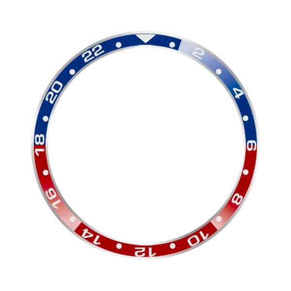 Stilfuld Bezel til Xiaomi Watch S3/S4 Red+Blue