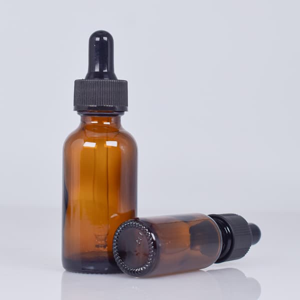 Påfyllbar dråpeflaske med pipette Brown 15 ml