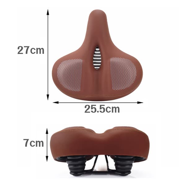 Cykelsadel af skum Black