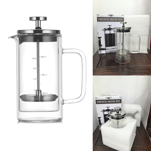 600ML Dubbelväggig Fransk Press