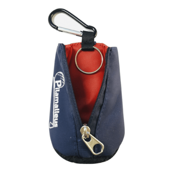 Bærbar golfballholder med tee-pose Red