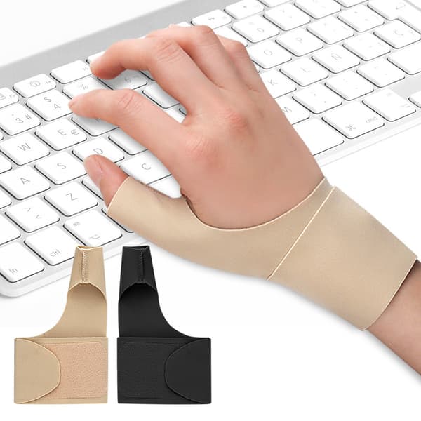 Håndleds tommelfingerstøtte 1 par Beige