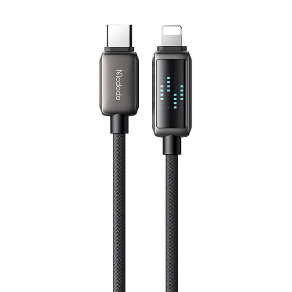 Mcdodo CA-2630 USB-C til Lightning-kabel, 36W, LED-skjerm, 1,2m