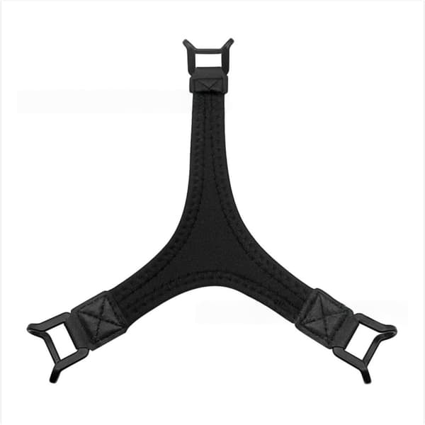 Multifunktionell triangulär handrem kompatibel med iPad, e-läsare och surfplattor — högelastisk nylon för enhandsgrepp Black