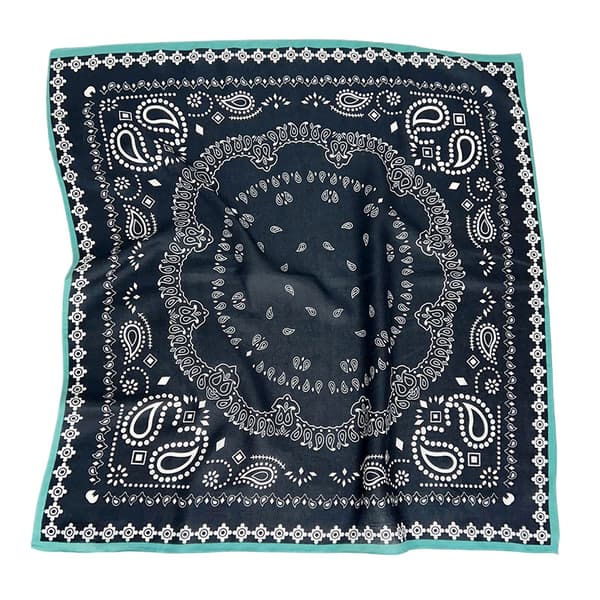 Fyrkantig halsduk 27"x27" mångsidigt modeaccessoar NavyBlue