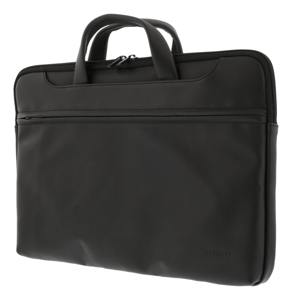 Notebook bag up to 15.6", PU leather, black