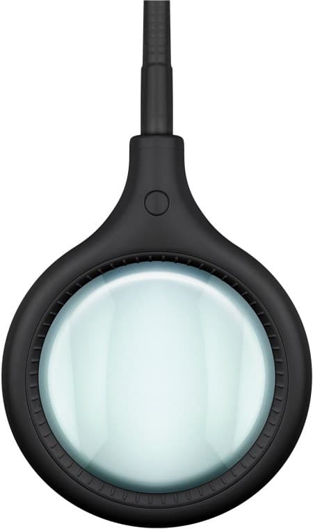 LED-luplampe med klemme, 6 W, sort