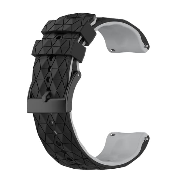 Silikone urrem til Suunto 9 & 7 Black+Grey