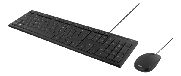 Keyboard kit with mouse, PAN Nordic layout, USB, black
